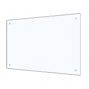  Panou plexiglas protectie casierie atarnat 67x100 cm